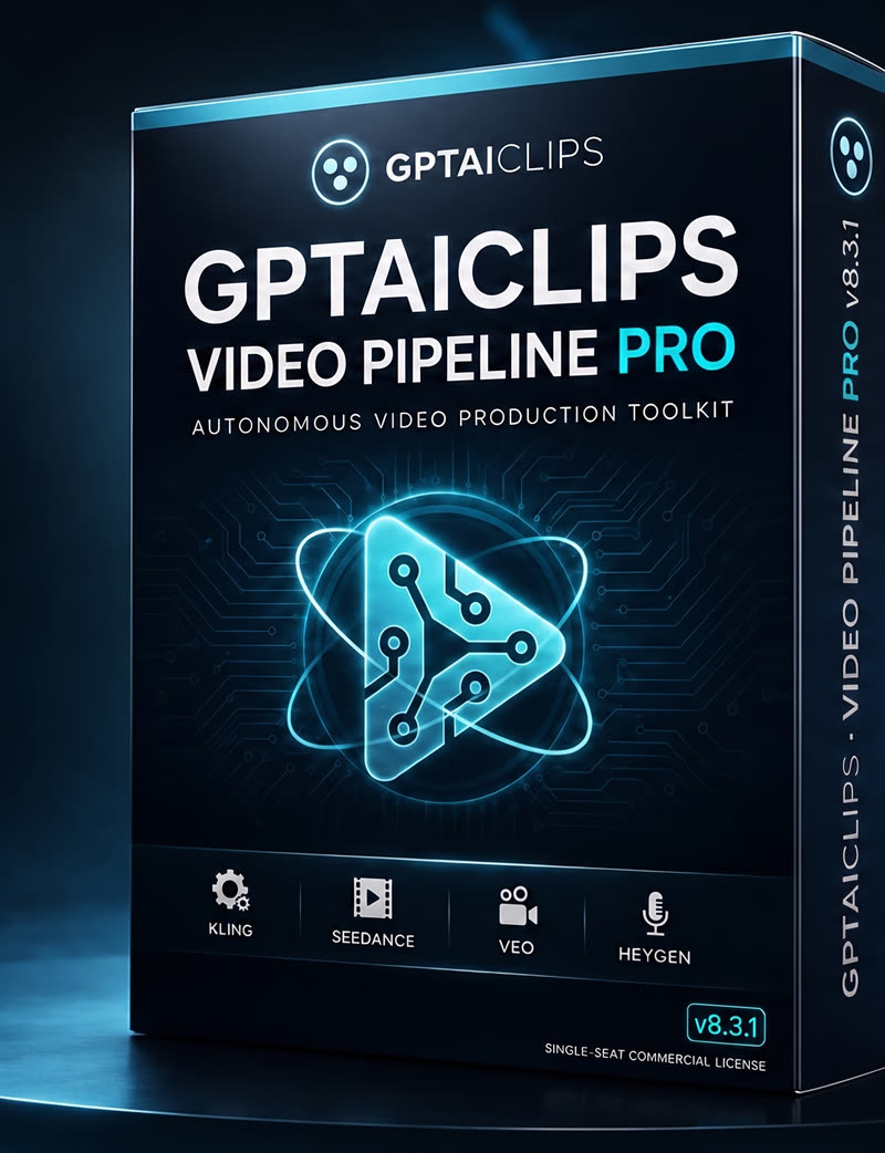 GPTAIClips Video Pipeline Pro product box